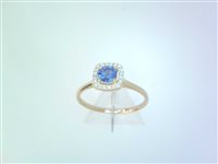 Ringe Facet Barcelona Dame KATE in Gelbgold Zaffiro 0.35 Ct R0880046GYN - R0880046GYN